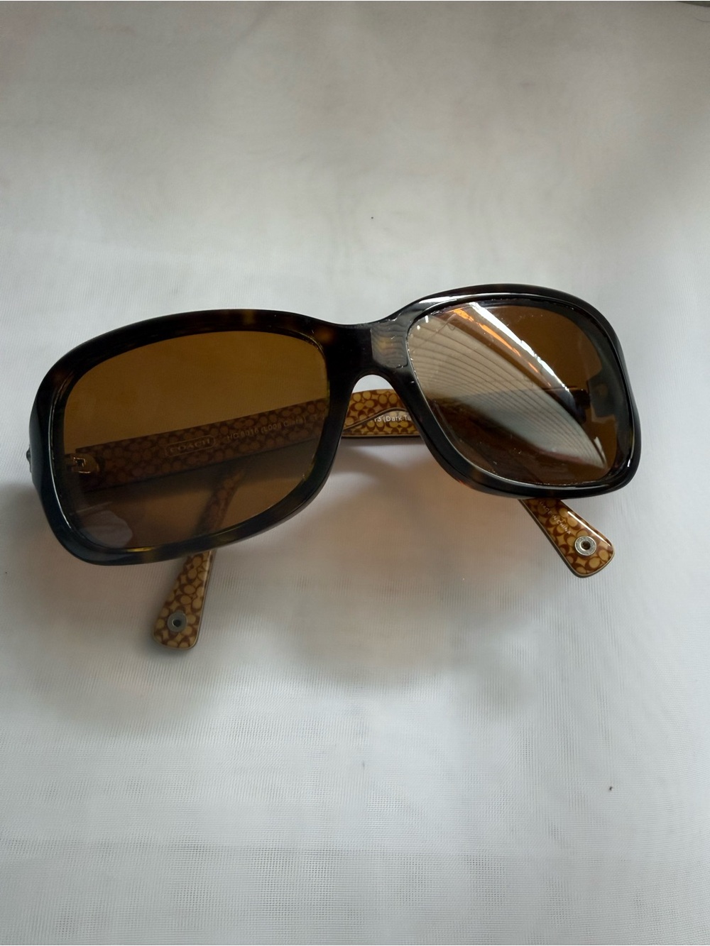 Coach HC8016 Ciara Eyeglass Frames 5033/13 Dark Tortoise 57-15 w/ Rx Lenses